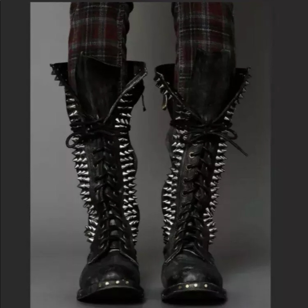 Jeffrey Campbell Seattle love tall studded boots